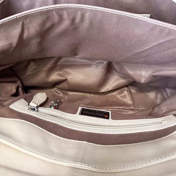 Buttery Soft Genuine Leather Tote Satchel Briefcase Bag Made in Italy - Picture 14 of 16